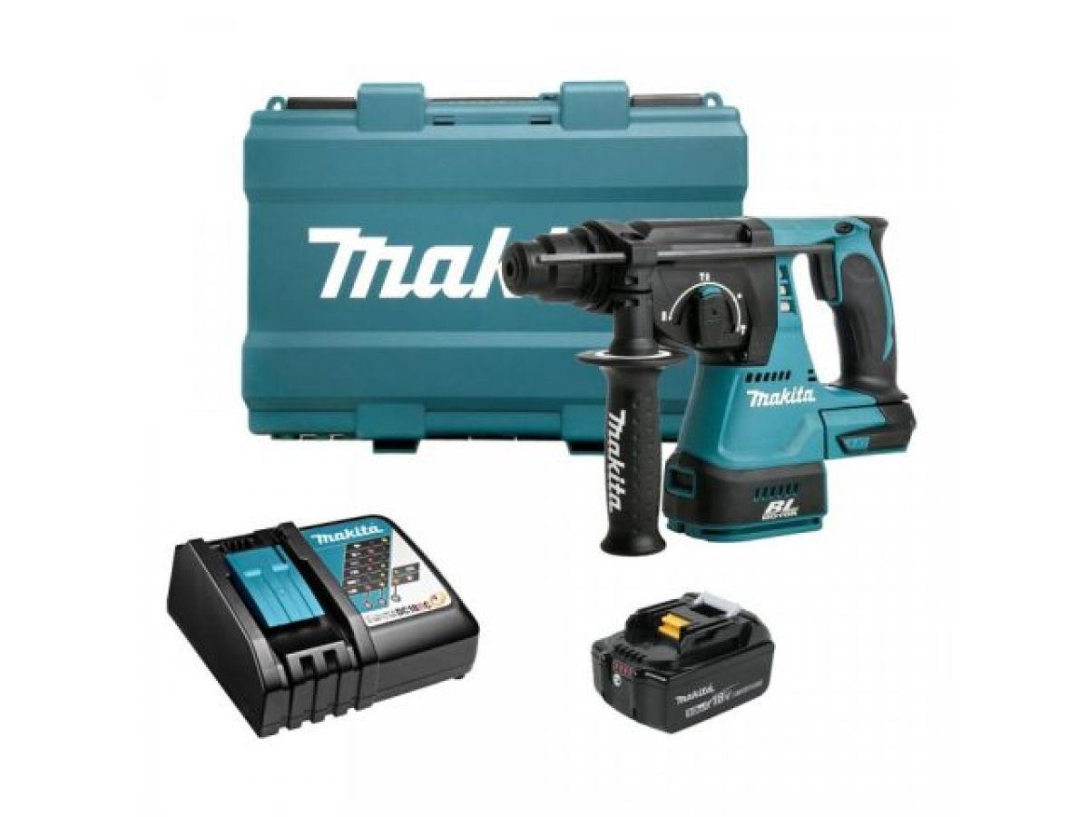 аккум. перфоратор makita lxt dhr 242 rt в кейсе (18.0 в, li-ion, 2.0 дж, вес 3.3 кг,) dhr242rt от BTSprom.by