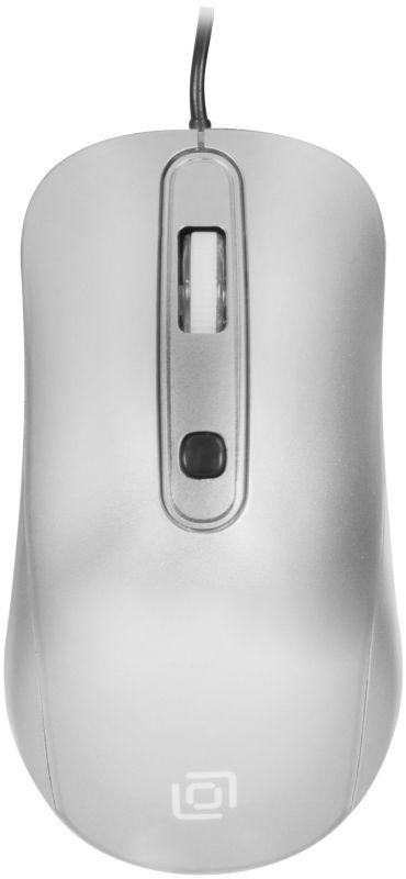 мышь 155m серебр. оптическая 1600dpi usb 3but m-718 оклик 337117 от BTSprom.by