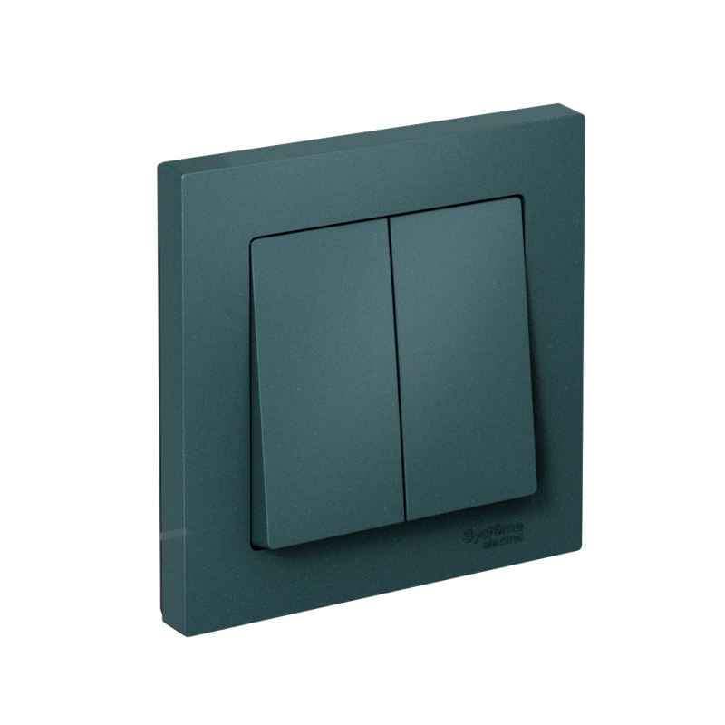 выключатель 2-кл. сп atlasdesign 10а ip20 (сх. 6) 10ax в сборе изумруд se atn000852 от BTSprom.by
