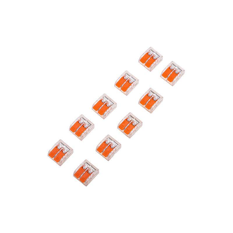  Клемма соединительная компактная рычажковая 2-провод. прозр. (0.14-4кв.мм) (уп.10шт) Rexant 06-0216-A10 фото в каталоге от BTSprom.by