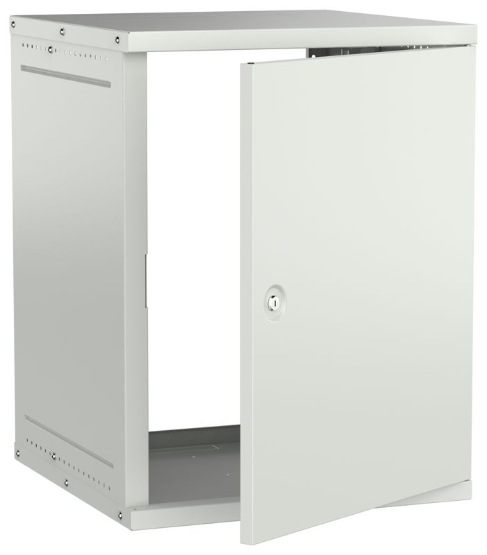 шкаф настенный 15u 600х600мм дверь метал. сер. generica lwe3-15u66-mf-g от BTSprom.by