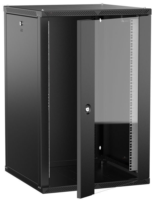 шкаф linea w 2.0 18u 600х600мм дверь стеклян. черн. itk lwr5-18u66-gf-2 от BTSprom.by