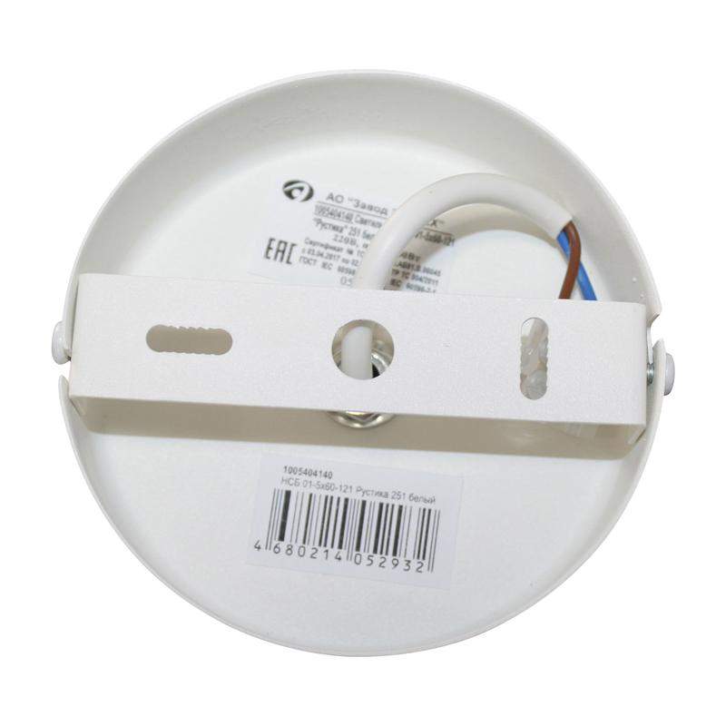 светильник "дус" 512 (плафон 00007) нбб 01-60-142 е27 иу (es) бел. муар патина элетех 1005404271 от BTSprom.by