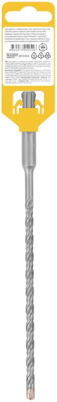  Бур по бетону SDS-PLUS профи крестообразная вставка двойная спираль 6х210мм FIT 33071 фото в каталоге от BTSprom.by