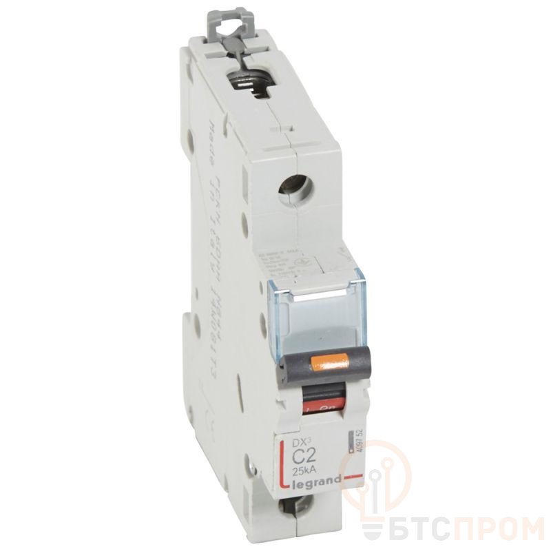 Выключатель автоматический модульный 1п C 2А 25кА DX3 1мод. 230/400В Leg 409752 фото в каталоге от BTSprom.by  Выключатель автоматический модульный 1п C 2А 25кА DX3 1мод. 230/400В Leg 409752 фото в каталоге от BTSprom.by