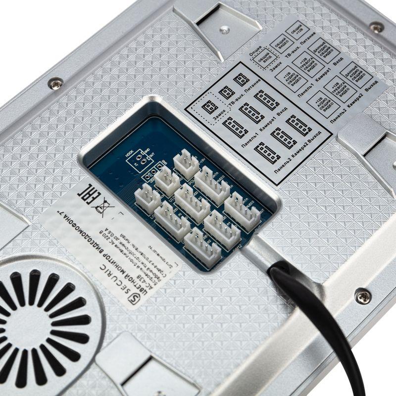  Монитор видеодомофона цветной 7дюйм формата AHD(1080P) с сенсорным экраном детектором движения функцией фото- и видеозаписи (модель AC-438) Rexant 45-0438 фото в каталоге от BTSprom.by