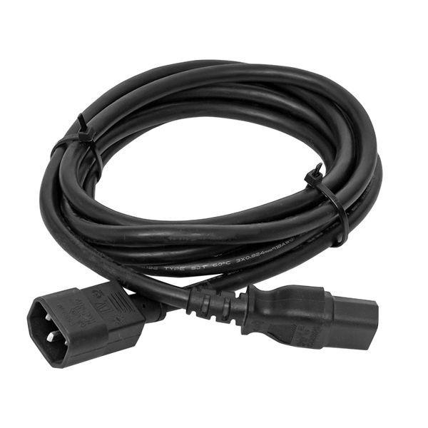 кабель питания teracom для pdu c13 - c14 сеч. 3х1.5кв.мм 250в 10а 2.0м ekf trc-pca-c13-c14-2m от BTSprom.by