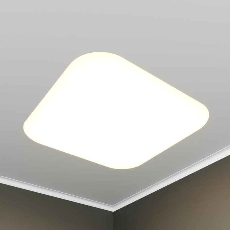 светильник светодиодный rve-lbx-box-soft-1046-vg 114вт 4000к 1046х1046х130мм квадрат закругл. встраив. под шпаклевку бел. rvelektro rve00003421 от BTSprom.by