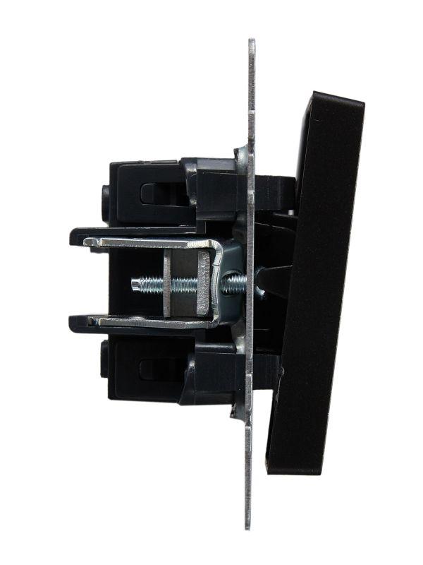  Выключатель жалюзи СП BRITE ВС10-1-5-БрЧ 10А механизм черн. IEK BR-V15-0-10-K02 фото в каталоге от BTSprom.by