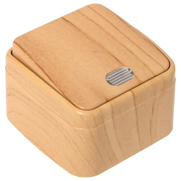  Выключатель 1-кл. 2п ОП Минск 10А IP20 с индикатором светл. дерево EKF EGV10-121-30 фото в каталоге от BTSprom.by