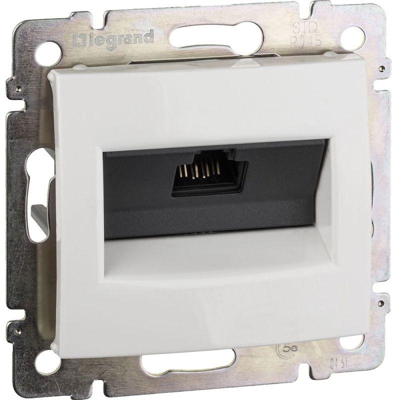 розетка компьютерная 1-м сп valena rj45 кат.5e utp на захватах механизм бел. iek 774230 от BTSprom.by