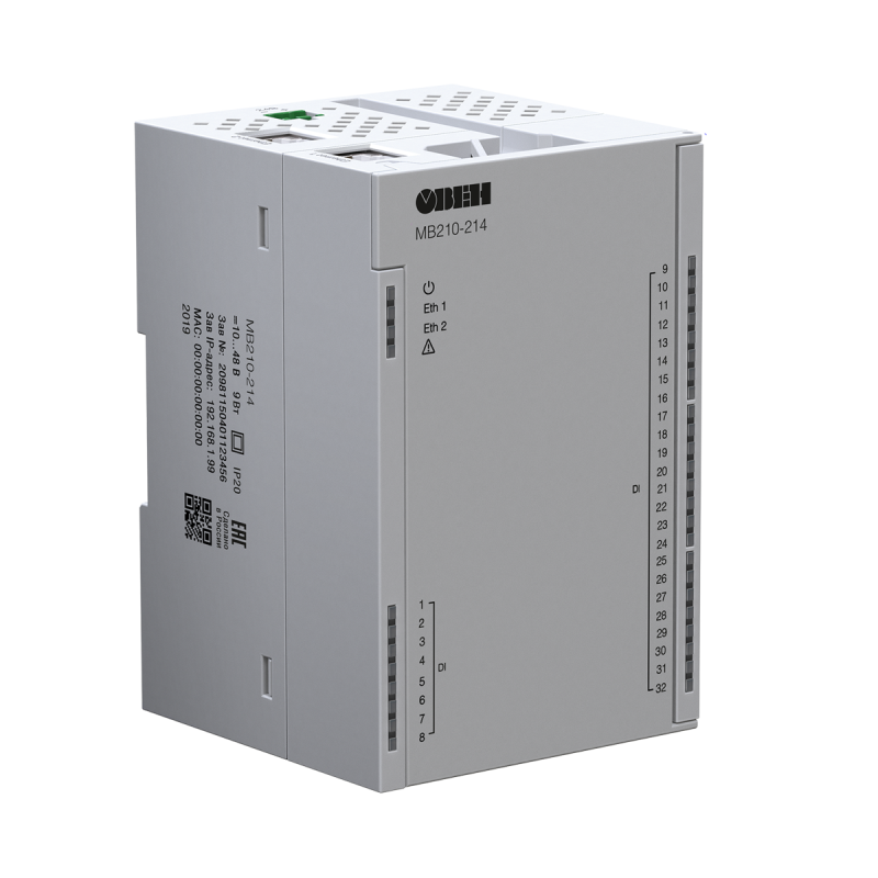  Модуль дискретного ввода МВ210-214 ОВЕН 90705 фото в каталоге от BTSprom.by