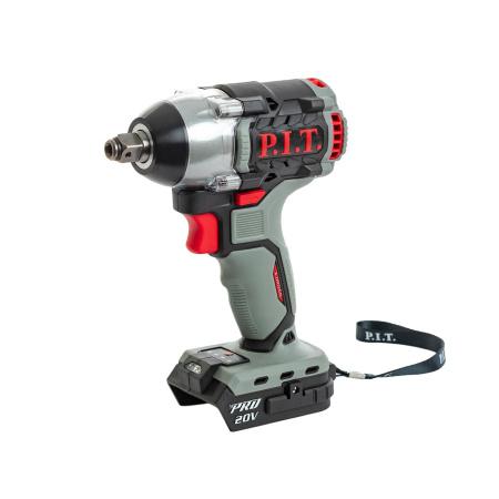 гайковерт аккумуляторный бесщеточный impact solo 20в 300нм квадрат 1/2дюйм+hex 1/4дюйм p.i.t. piw20h-300b от BTSprom.by