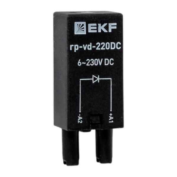 модуль защитный диодный 6-220в dc для промежуточных реле rp averes ekf rp-vd-220dc от BTSprom.by
