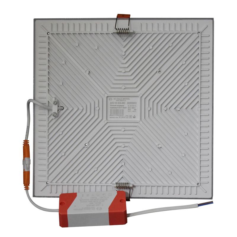  Светильник встраиваемый светодиодный LED-А 220х220 ДПО 02-036-002 4000К/3600лм квадрат ИУ Элетех 1030450432 фото в каталоге от BTSprom.by