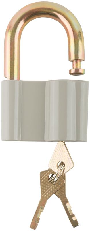  Замок навесной корпус из алюм. сплава 65х44мм стальная дужка 12мм КУРС 67016 фото в каталоге от BTSprom.by