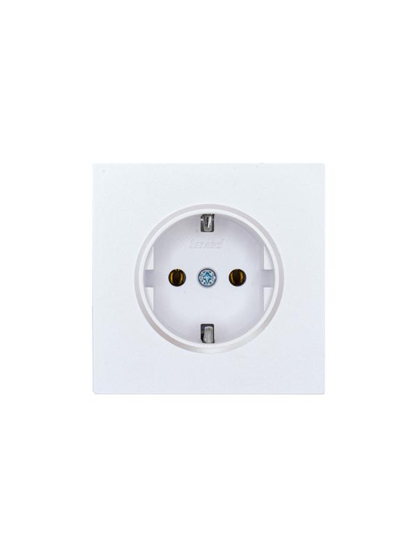 розетка 1-м сп zima 16а ip20 с заземл. пбт безвинтовой зажим/клемма механизм бел. искра матов. lezard 704-1488-122bqc от BTSprom.by