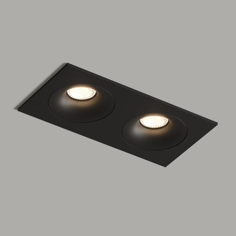 светильник 50вт gu10 ip20 встраив. алюм. черн. denkirs 677528 от BTSprom.by