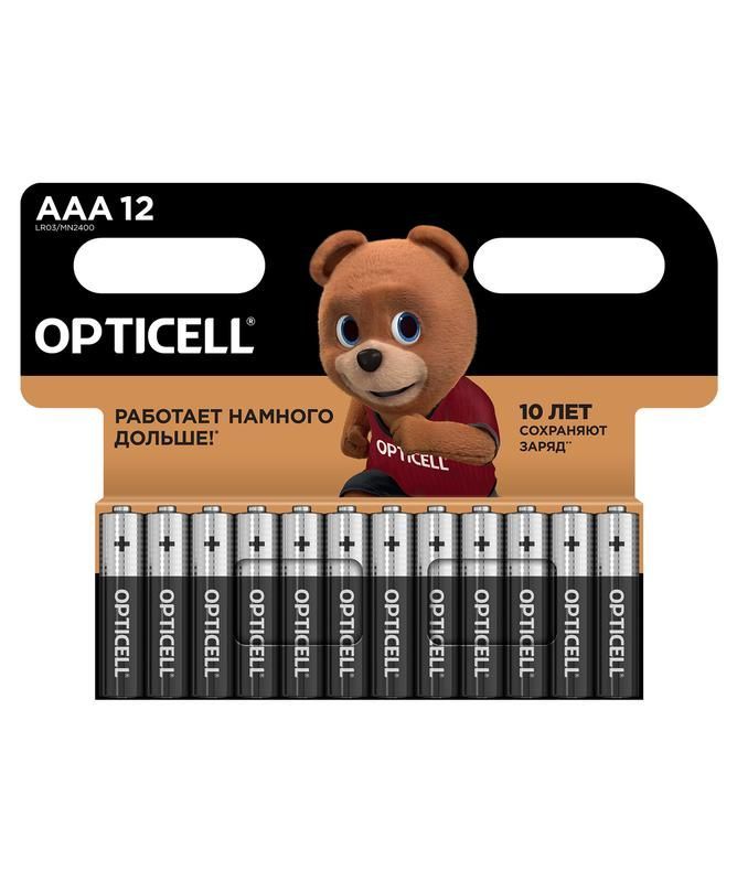 элемент питания алкалиновый aaa/lr03 (блист. 12шт) basic opticell 5051011 от BTSprom.by