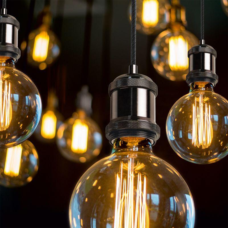  Светильник Decor E27 IP20 200-240В 1м подвесной черн. GAUSS PL021 фото в каталоге от BTSprom.by