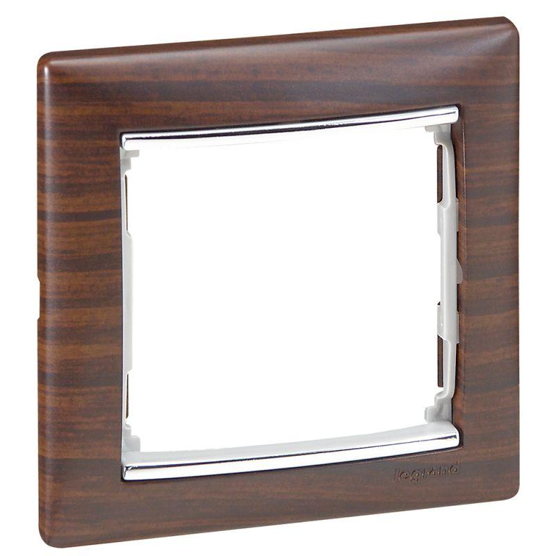  Рамка 1-м Valena темн. дерево/сереб. Leg 770371 фото в каталоге от BTSprom.by