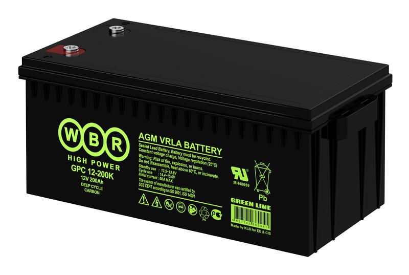 аккумулятор тяговый 12в 200а.ч wbr gpc12-200k wbr от BTSprom.by
