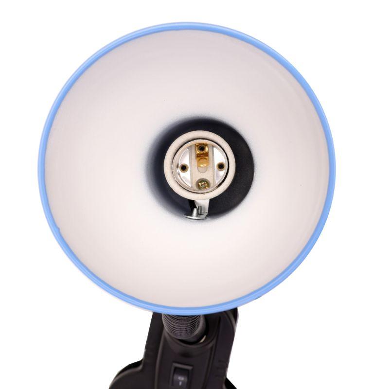  Светильник UF-320P С06 настол. прищепка 230В 60Вт E27 ЛОН син. Ultraflash 12372 фото в каталоге от BTSprom.by