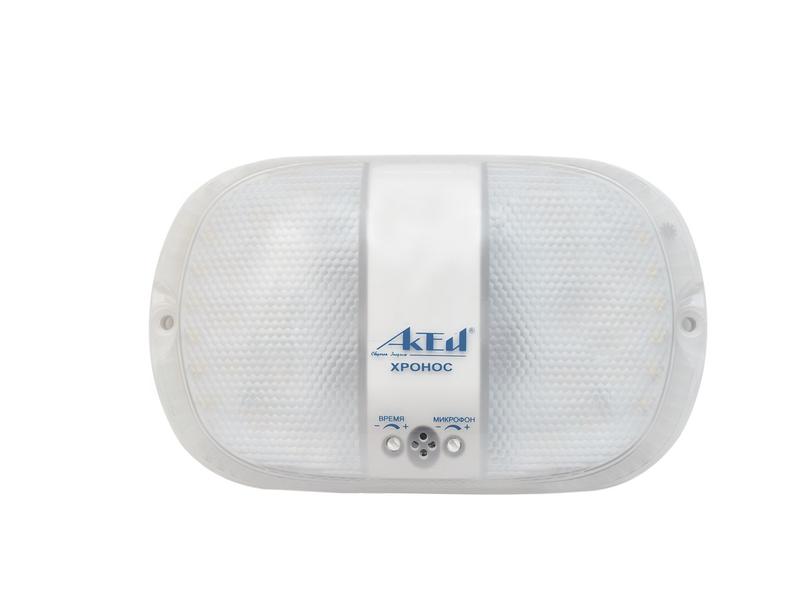 светильник светодиодный жкх хронос 9вт с оптико-акустическим датчиком и бап 3 режима работы актей led 75-009-ip30-sensor-em от BTSprom.by