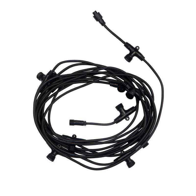  Гирлянда светодиодная "Тающие сосульки" 10штх100см шаг 100см 960LED тепл. бел. 24В IP65 соединяемая каучук черн. Neon-Night 256-422 фото в каталоге от BTSprom.by