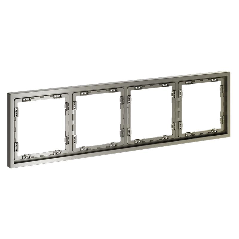  Рамка 4-м S70 пластик. шелк Voltum VLS100404 фото в каталоге от BTSprom.by