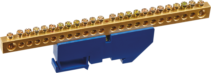 шина нулевая на din-изоляторе 8х12-24 navigator 71163 от BTSprom.by