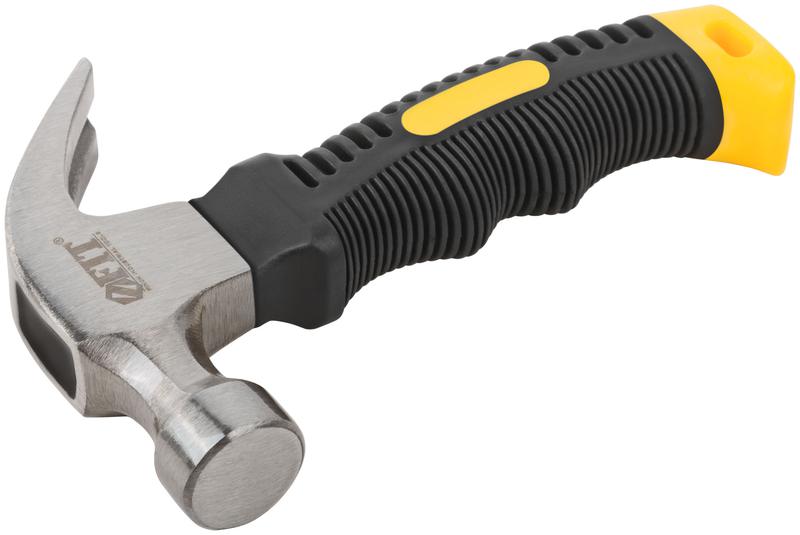  Молоток-гвоздодер укороченный 25мм 225г фибергласовая обрезиненная ручка FIT 44770 фото в каталоге от BTSprom.by