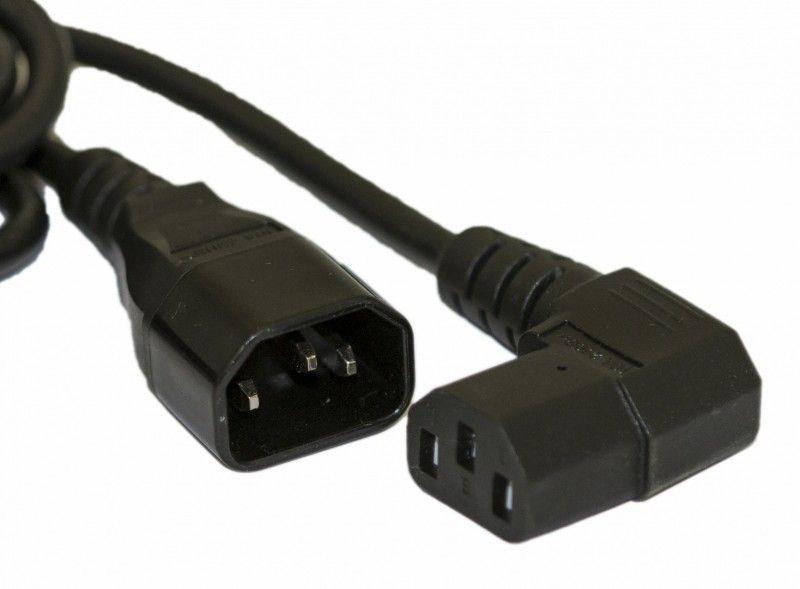 кабель питаниямонитор-компьютер iec 320 c13 (угловая)-iec 320 c14 (3х0.75) 10а прямая вилка 1м (пвс-ап-3х0.75-250-c13sc14-10-1.0 гост 30851.1-2002 (мэк 60320-1:1994)) pwc-iec13a-iec14-1.0-bk черн. hyperline 432088 от BTSprom.by