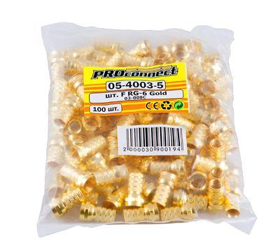  Разъем F RG-6 Gold PROCONNECT 05-4003-5 фото в каталоге от BTSprom.by