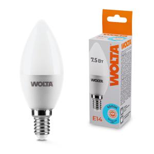 лампа светодиодная 7.5вт 6500к e14 wolta 25wc7.5e14 от BTSprom.by