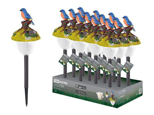светильник сп "птицы" на солнечных батареях, меняют цвет, пластик, в ассортименте, дб, tdm от BTSprom.by