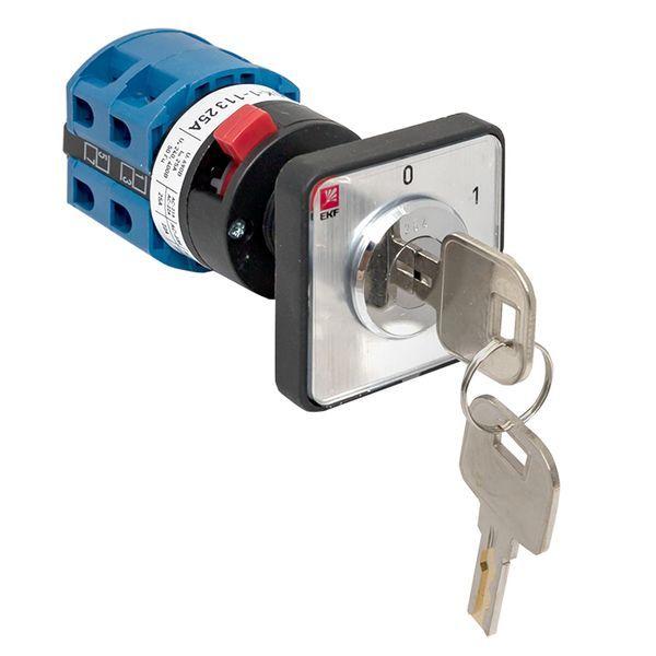  Переключатель кулачковый ПК-1-113 3п 25А "0-1" с ключом EKF pk-1-113-25 фото в каталоге от BTSprom.by