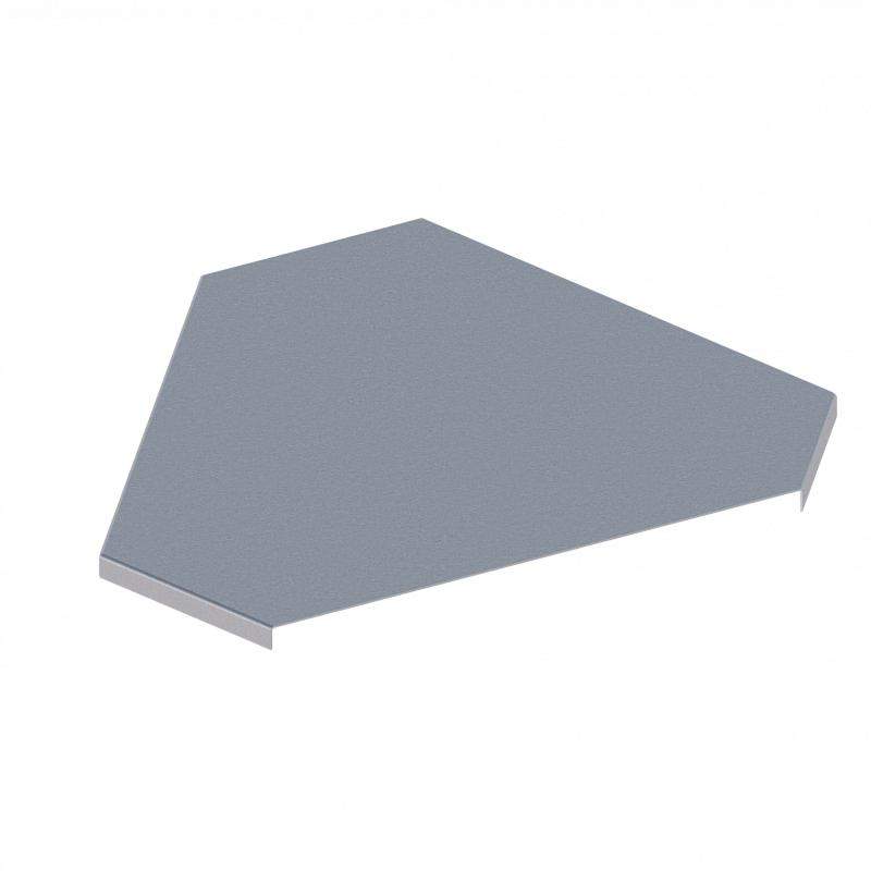 Крышка для лотка углового осн.400 сталь 1.2мм ЛМсК-90Г цУТ1.5 СОЭМИ Н0121410136 от BTSprom.by