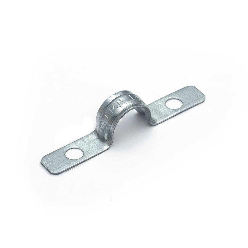 скоба крепежная двухлапковая усиленная противопожарная смду d14-15мм метал. отв. d 6.5мм (уп.100шт) промрукав pr13.02435 от BTSprom.by