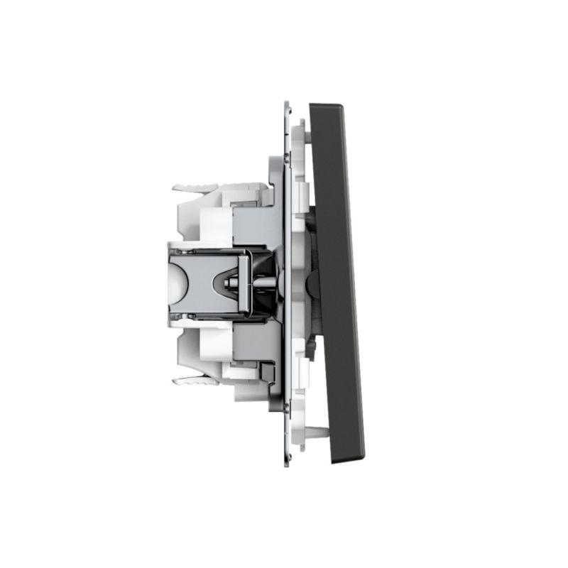  Выключатель для жалюзи 2-кл. ArtGallery 2х (сх. 4) 10А быстрозажим. клем. механизм базальт SE GAL001419S фото в каталоге от BTSprom.by