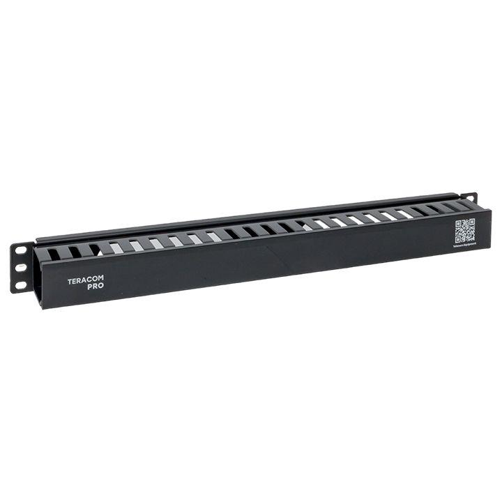органайзер кабельный teracom pro с крышкой 19дюйм 1u пластик. черн. ekf trp-1corf-pl-bk от BTSprom.by
