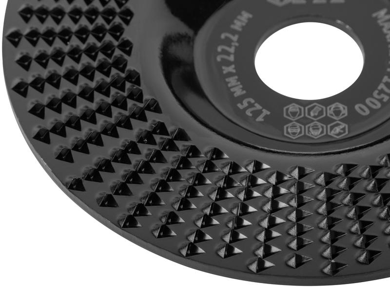  Диск обдирочный по дереву для УШМ плоский посадочный диаметр 22.2мм 125мм мелкая насечка FIT 39533 фото в каталоге от BTSprom.by