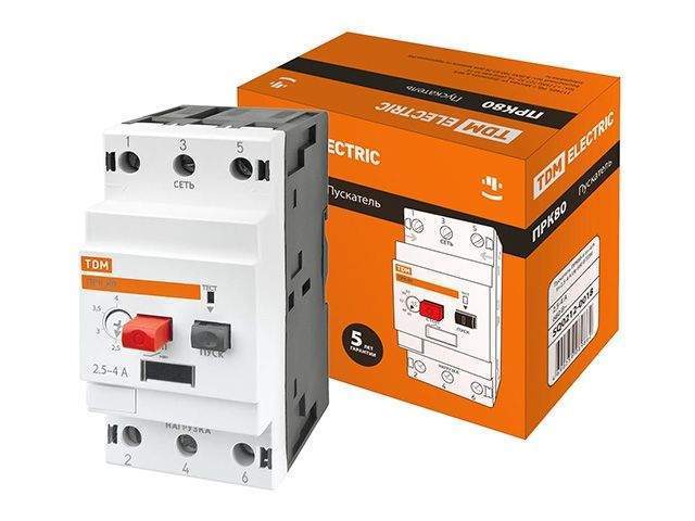 пускатель прк80-4 in=4a ir=2,5-4a ue 660в tdm sq0212-0018 от BTSprom.by