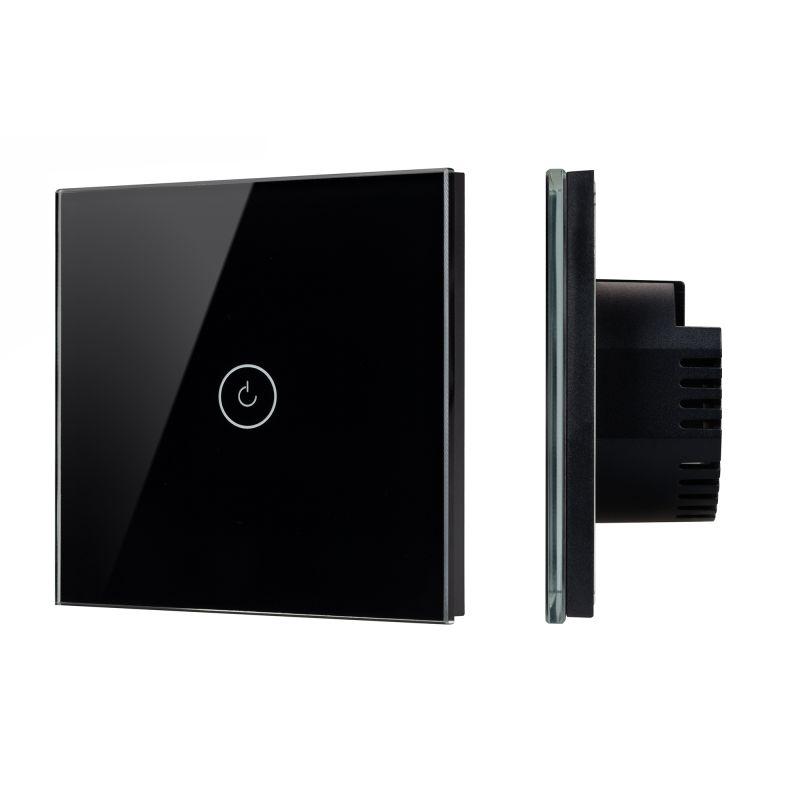 выключатель сенсорный swt-omali-s01-zb-bk (250в 10а zigbee) стекло arlight 050033 от BTSprom.by
