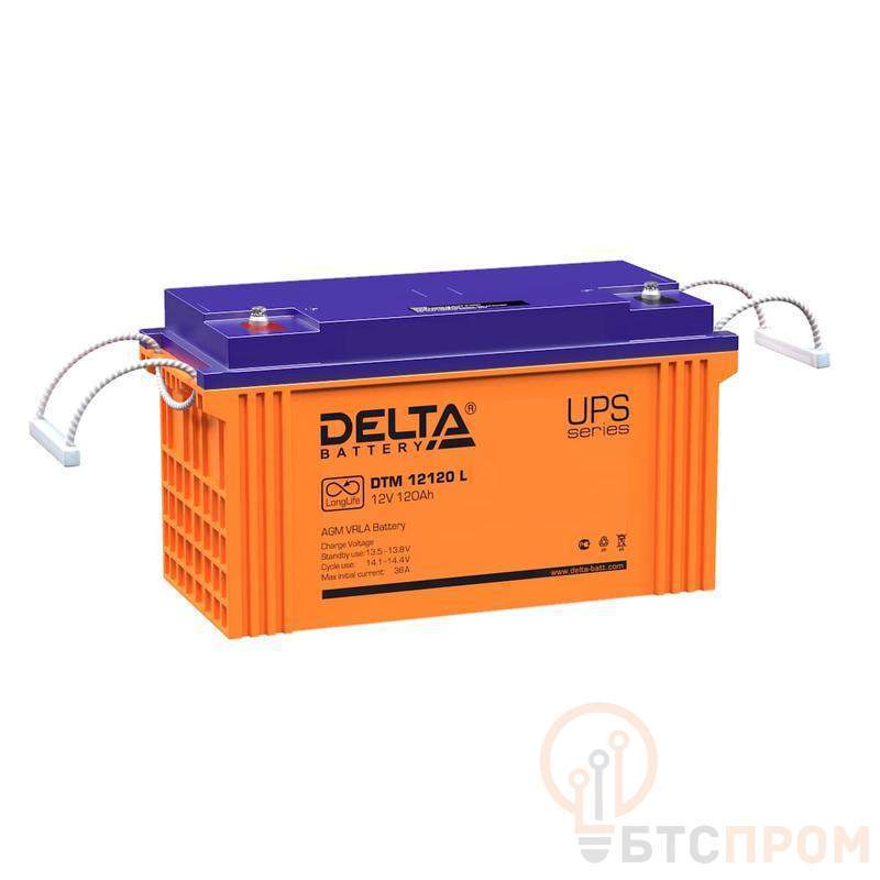  Аккумулятор UPS 12В 120А.ч Delta DTM 12120 L фото в каталоге от BTSprom.by