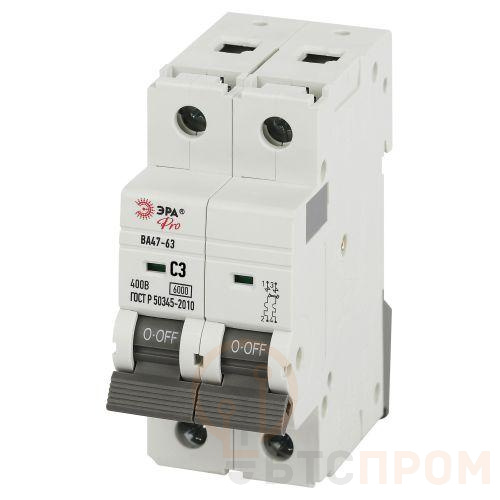 Выключатель автоматический 2п C 3А 6кА ВА47-63 PRO VA63-2P03C6 Эра Б0063148 фото в каталоге от BTSprom.by  Выключатель автоматический 2п C 3А 6кА ВА47-63 PRO VA63-2P03C6 Эра Б0063148 фото в каталоге от BTSprom.by