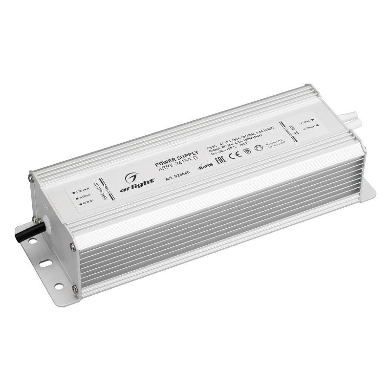 блок питания arpv-24150-d (24в 6.3а 150вт) (ip67 металл 3 года) arlight 026665 от BTSprom.by
