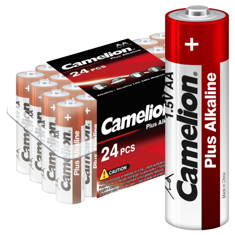 элемент питания алкалиновый aa/lr6 1.5в plus alkaline lr6-pb24 (уп.24шт) camelion 6752 от BTSprom.by
