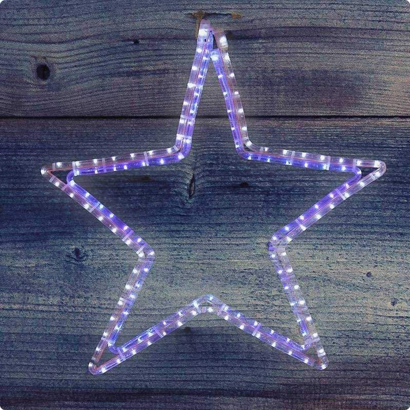 фигура световая "звезда" цвет белый/синий, размер 56 х 60 смneon-night от BTSprom.by