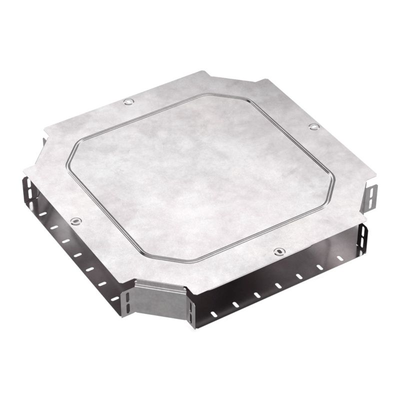 Ответвитель для лотка Х-образ. 400х80 с крышкой Стандарт Промрукав PR16.0641 от BTSprom.by